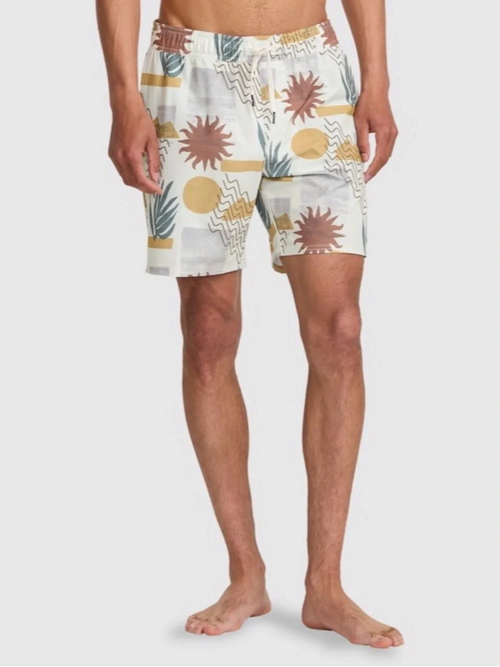 RVCA Atlas Printed Boardshort Swim Shorts Medium Unlined Beach Sun Desert Geo